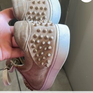 Nordstrom Kids' Tan and Pink Sneakers